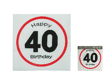 Ubrousek Happy Birthday 40