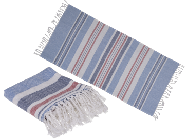 White/blue/ red coloured Fouta Towel (for sauna & beach)