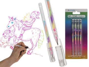 Plastic gel pens
