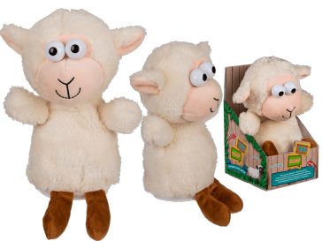 Plush sheep with record & repeat function (incl. batteries) ca. 18 cm
