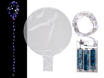 Party Foil Balloon with LED Lightchain