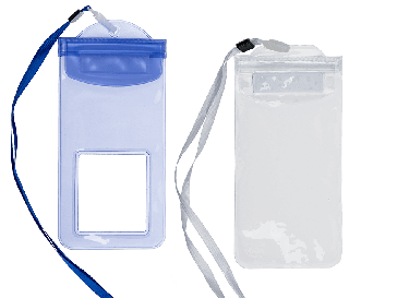 Plastic protective bag for mobile phones