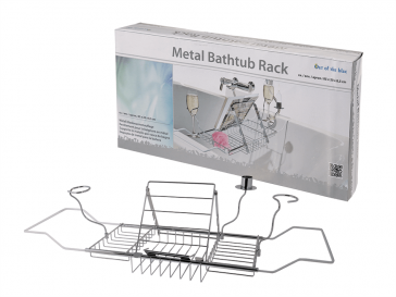 Metal bathtub rack