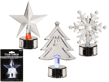 Vánoční LED dekorace 10 cm, 3 druhy