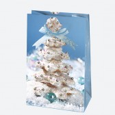 Vánoční dárková taška 10 x 16 x 6 cm, 8 druhů