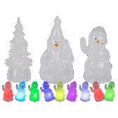 Vánoční figurky s LED, 10 cm