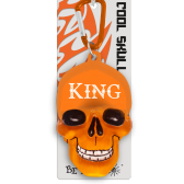 Klíčenka lebka King oranžová