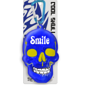 Klíčenka lebka Smile modrá