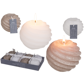 Spiral ball candle
