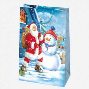 Vánoční dárková taška 16 x 24 x 7 cm, 8 druhů
