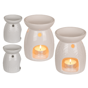 White ceramic oil burner