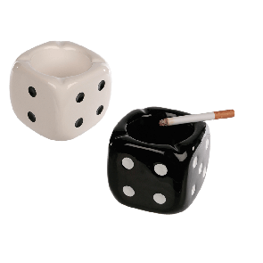 Ceramic Dice Ashtray Keramicky popolník