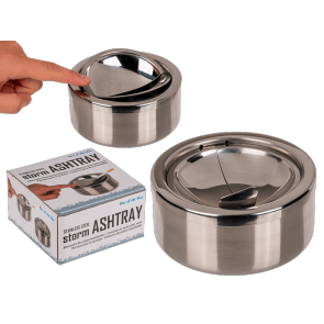 Stainless steel ashtray