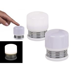 Push lamp with LED (incl. batteries)