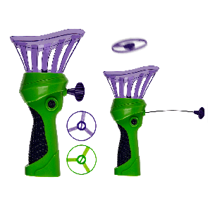 Plastic flying saucer starter