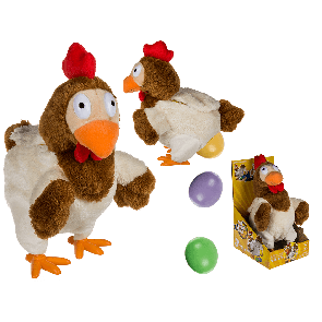 Singing & egg-laying plush hen