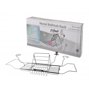 Metal bathtub rack