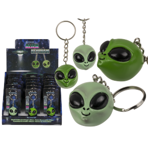 Polyresin Alien with metal key chain