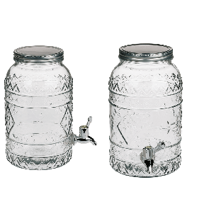 Glass drink dispenser