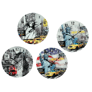 Glass Wall Clock