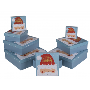 Blue gift boxes