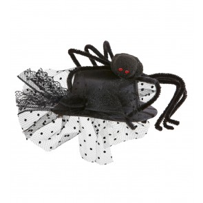 Mini klobúčik s pavúkom