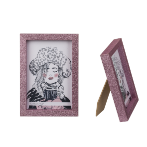 White plastic photo frame