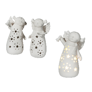 Ceramic angel with LED