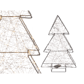 Kovový vánoční stromek s 80 LED světly