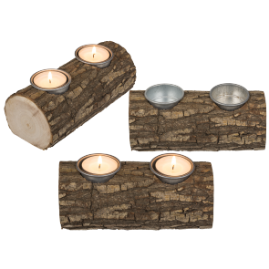 Wooden tealight holder