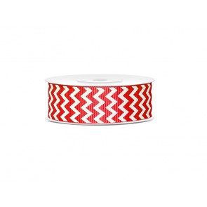 Grosgrain ribbon, poppy red, 25mm/10m, 1piece