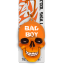 Klíčenka lebka Bad boy oranžová