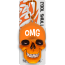 Klíčenka lebka OMG oranžová