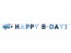Girlanda Happy Birthday Letadlo, 18x173cm