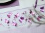 Holografické konfety světle růžový motýly, 15 g